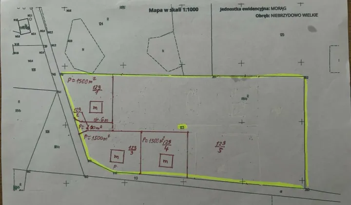 Działka budowlana Niebrzydowo Wielkie