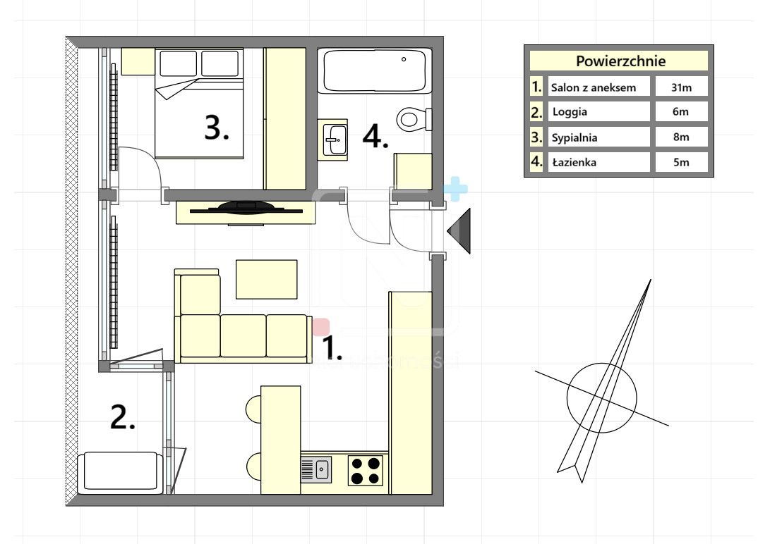 Mieszkanie 2-pokojowe Warszawa Wola, ul. Kolejowa. Zdjęcie 14