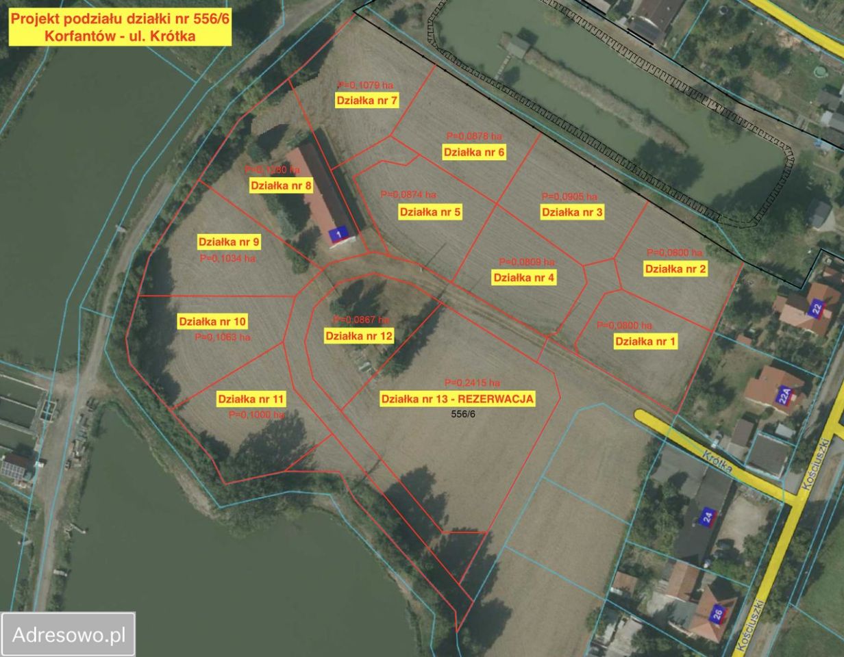 Działka budowlana Korfantów, ul. Krótka. Zdjęcie 2
