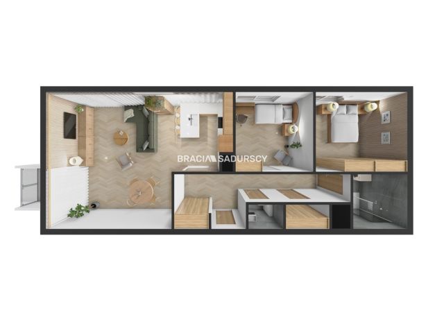 Mieszkanie 4-pokojowe Kraków Bronowice, ul. Stańczyka. Zdjęcie 3