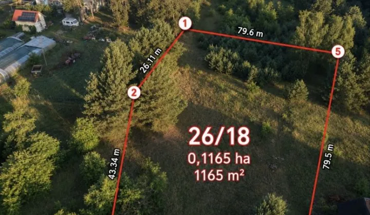 Działka budowlana Leśniów Wielki
