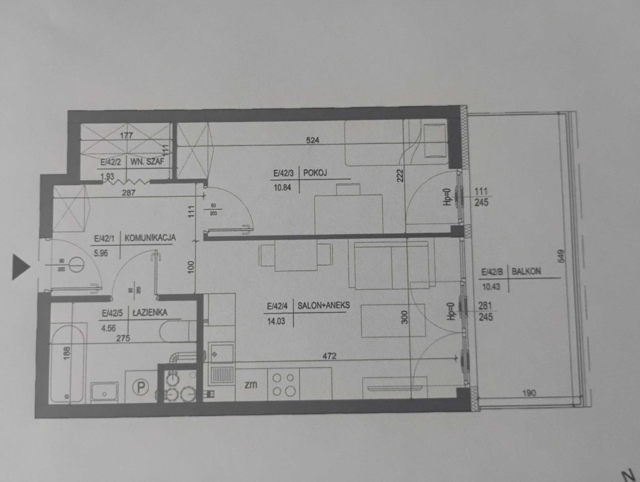 Mieszkanie 2-pokojowe Kielce, ul. Oskara Kolberga. Zdjęcie 2
