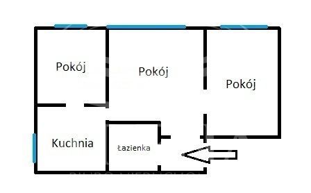 Mieszkanie 3-pokojowe Lublin Kalinowszczyzna, ul. Stefana Okrzei. Zdjęcie 1
