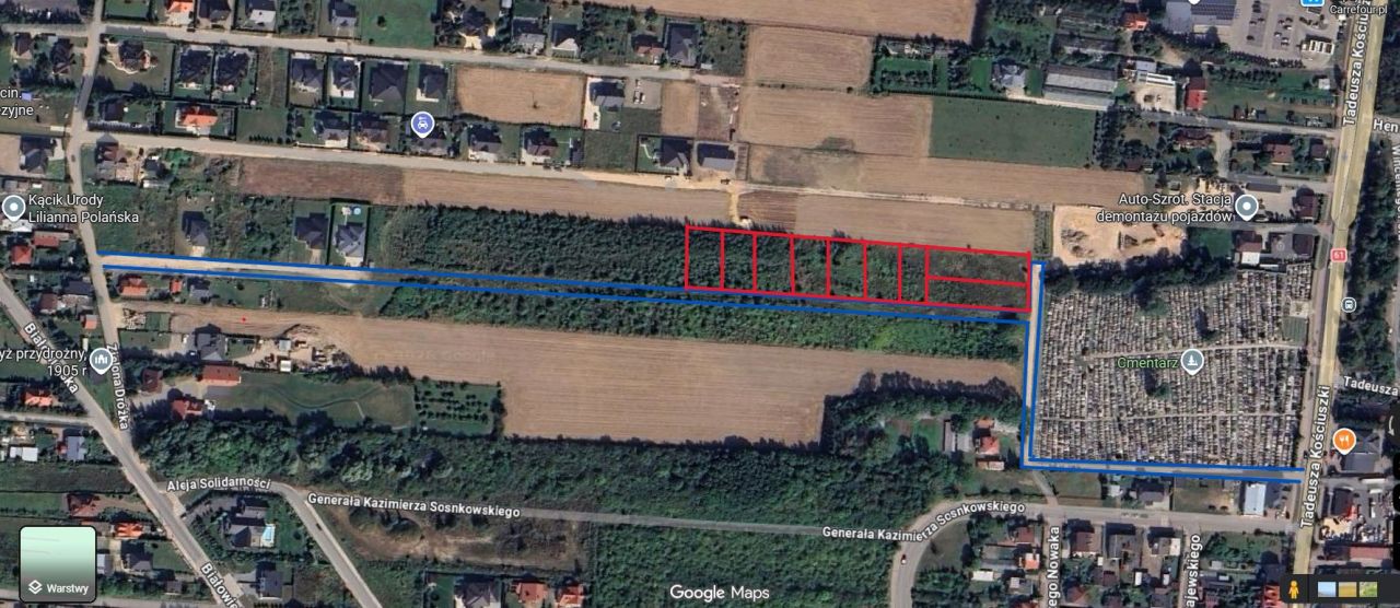 Działka budowlana Pułtusk, ulicy Kościuszki. Zdjęcie 2