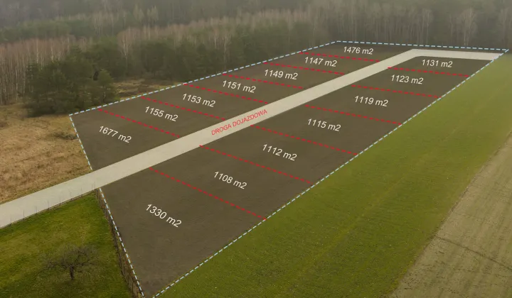 Działka budowlana Nowe Chrusty, ul. Kasztanowa