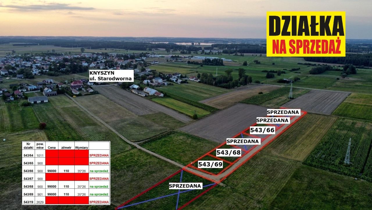 Działka budowlana Knyszyn, ul. Tykocka. Zdjęcie 4