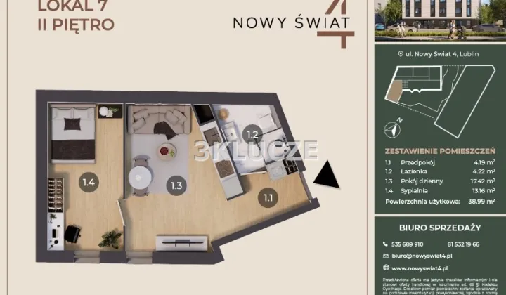 Mieszkanie 2-pokojowe Lublin Śródmieście