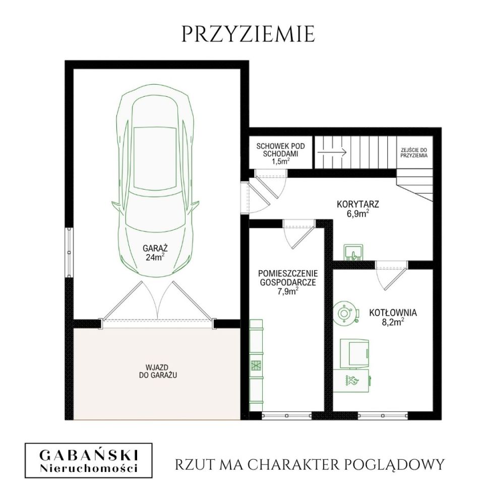 dom wolnostojący, 5 pokoi Kąśna Dolna. Zdjęcie 16