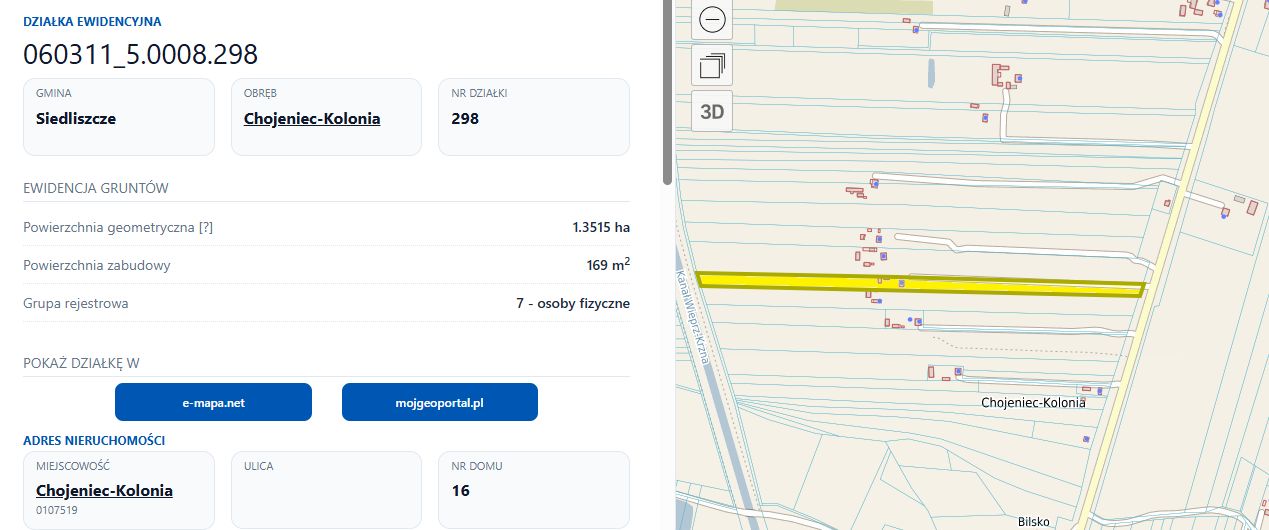 siedlisko, 3 pokoje Chojeniec-Kolonia. Zdjęcie 2