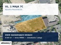 Działka inwestycyjna Wysokie Mazowieckie, ul. 1 Maja. Zdjęcie 2
