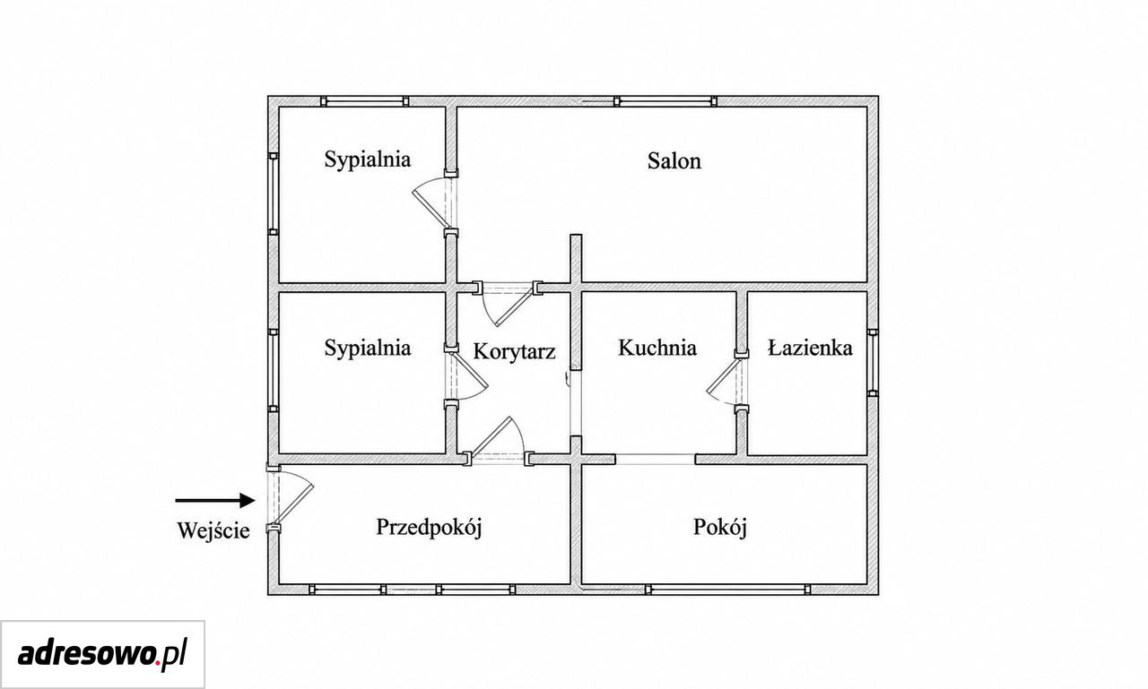 dom wolnostojący, 3 pokoje Krzywa. Zdjęcie 7