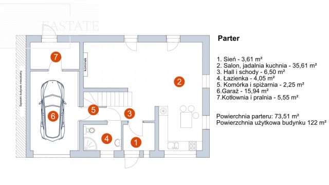 bliźniak, 4 pokoje Grądy. Zdjęcie 11
