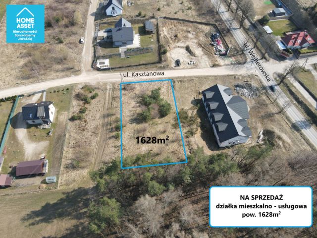 Działka inwestycyjna Gowino, ul. Kasztanowa. Zdjęcie 3