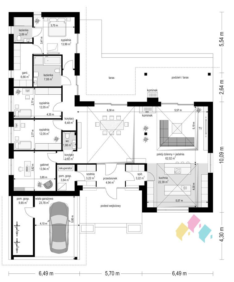 dom wolnostojący, 5 pokoi Pasym, ul. Jana Pawła II. Zdjęcie 18