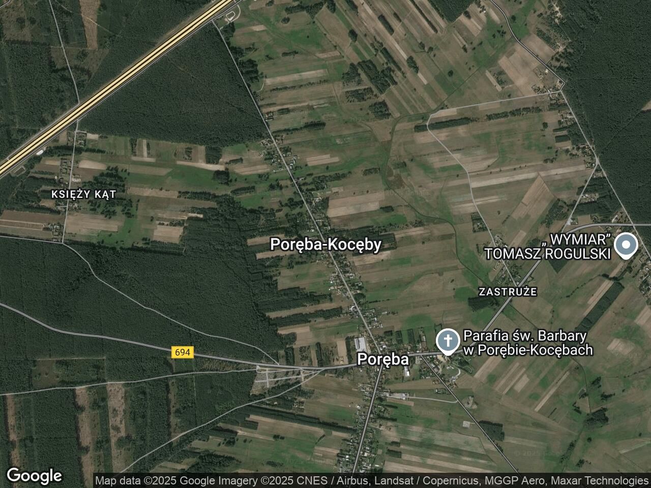 Działka budowlana Poręba-Kocęby