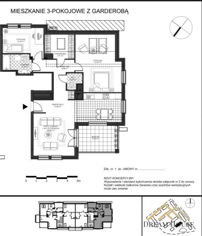 Mieszkanie 3-pokojowe Gdańsk Zakoniczyn, ul. Wieżycka. Zdjęcie 21