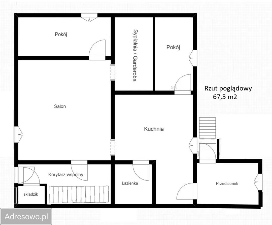 Mieszkanie 3-pokojowe Elbląg, ul. Wspólna. Zdjęcie 5