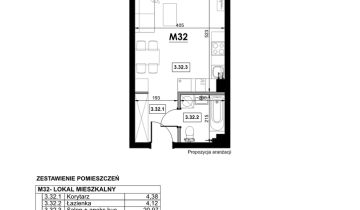 Mieszkanie 1-pokojowe Siemianice