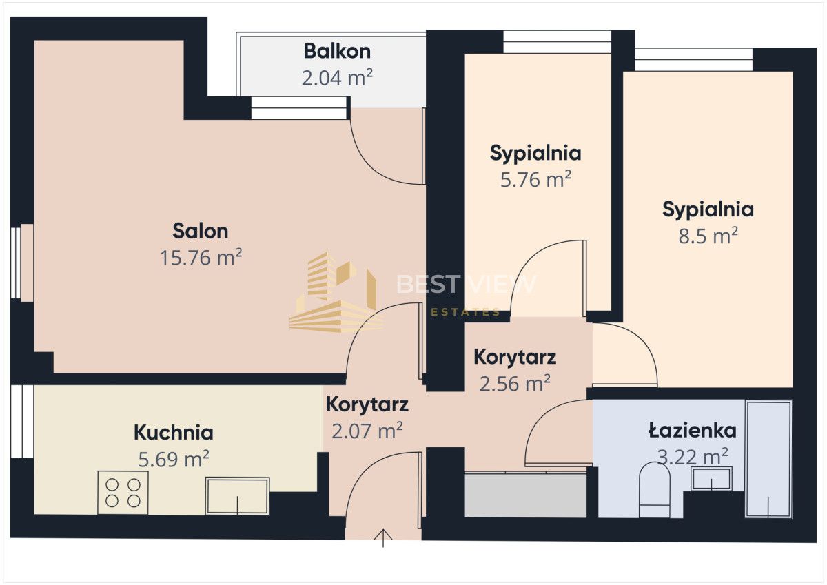 Mieszkanie 3-pokojowe Warszawa Targówek, ul. Wyszogrodzka. Zdjęcie 15