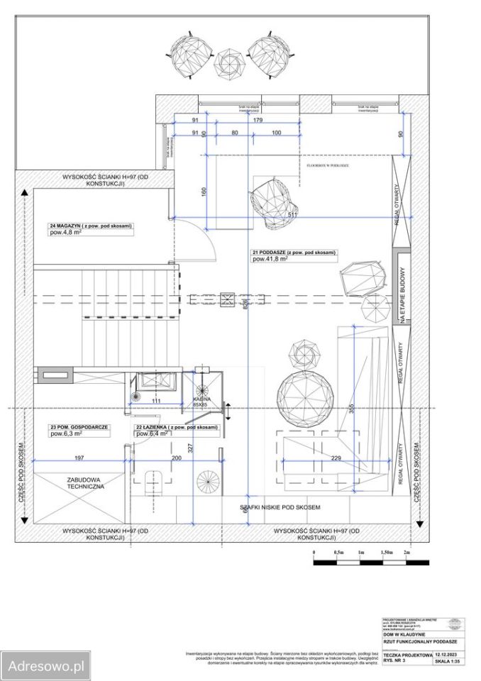 bliźniak, 6 pokoi Klaudyn, ul. płk. Aleksandra Krzyżanowskiego. Zdjęcie 14