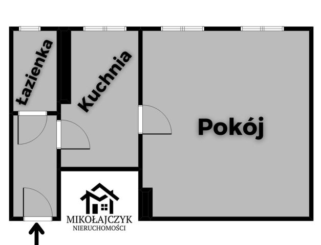 Mieszkanie 1-pokojowe Bartoszyce, ul. Kolejowa. Zdjęcie 9