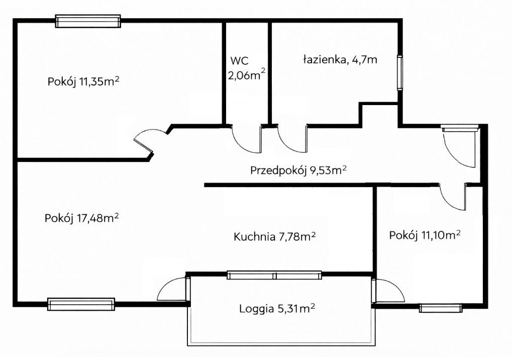 Mieszkanie 3-pokojowe Zielona Góra, ul. Augustowska. Zdjęcie 15