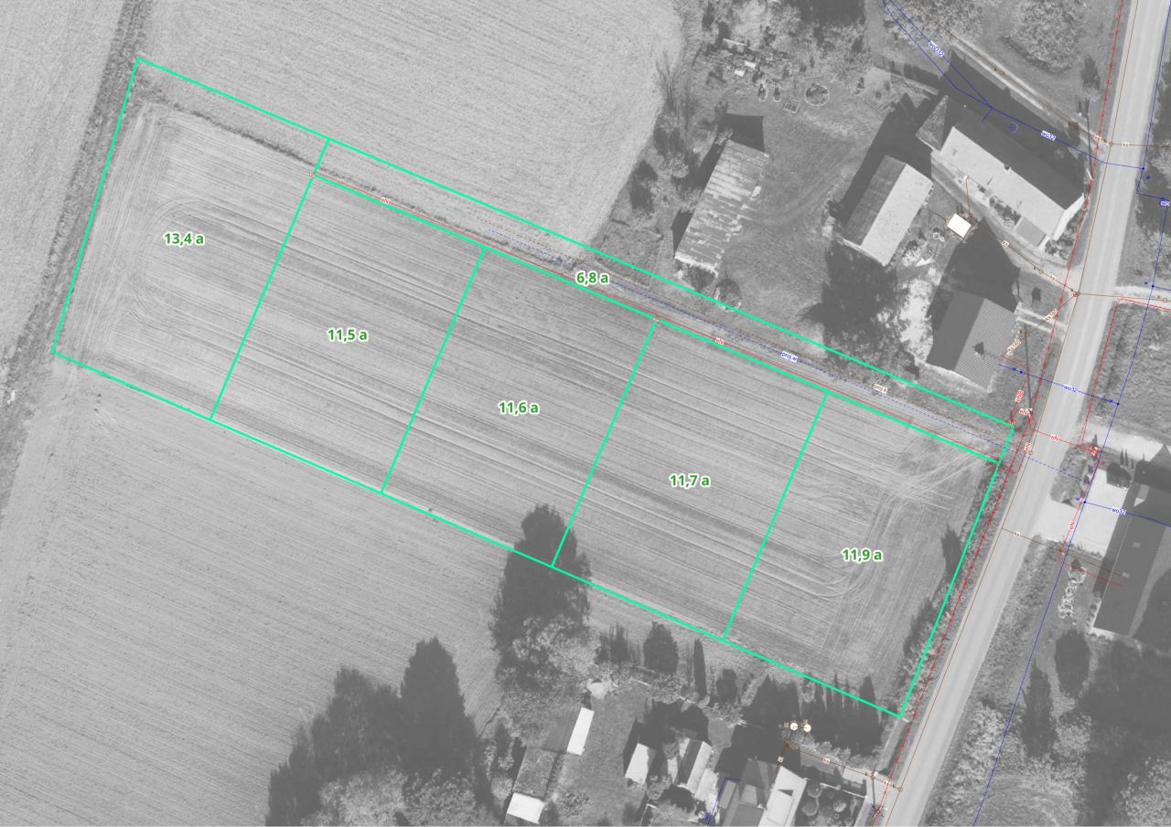 Działka budowlana Wilków, ul. Długa. Zdjęcie 1