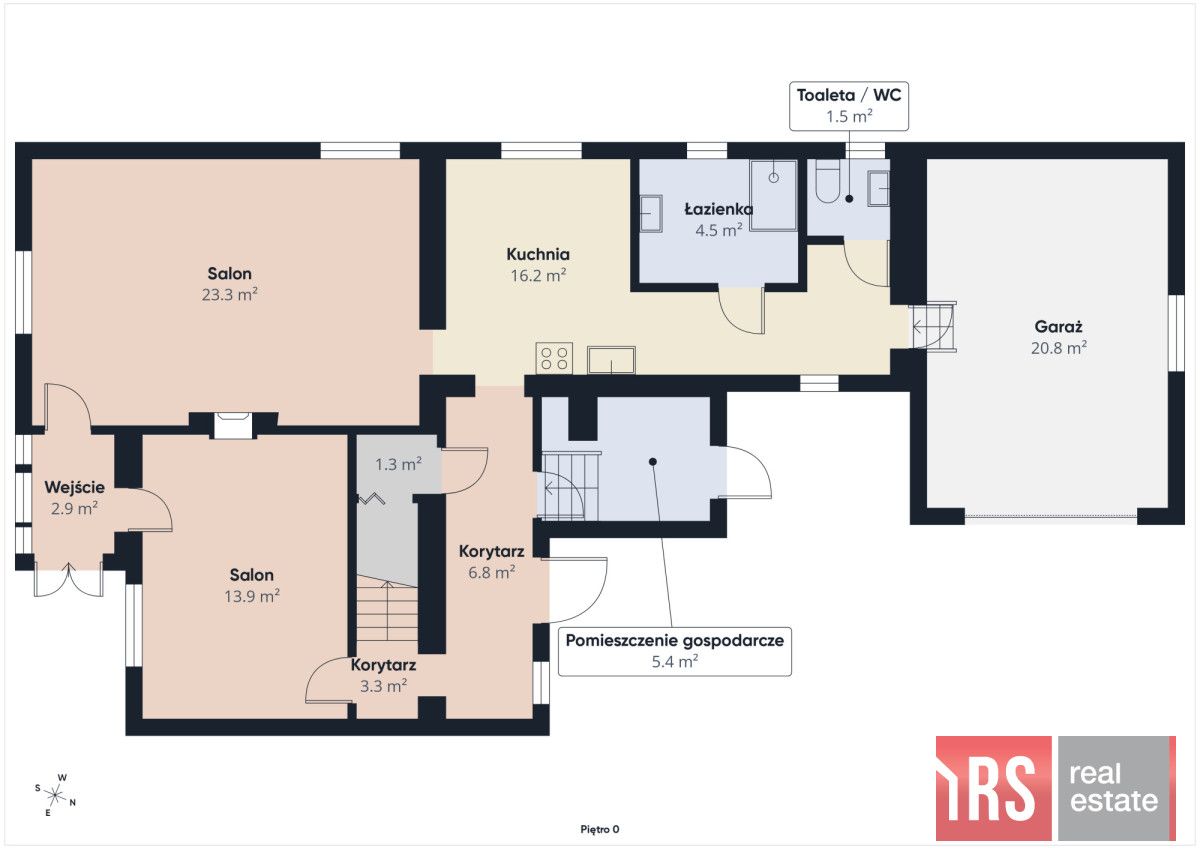 dom wolnostojący, 4 pokoje Bobrowice. Zdjęcie 19