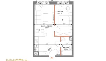 Mieszkanie 2-pokojowe Kraków Zabłocie, ul. Zabłocie