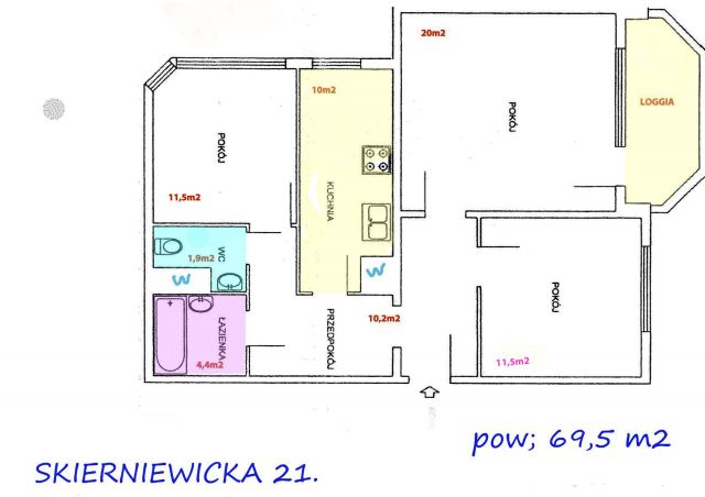 Mieszkanie 3-pokojowe Warszawa Wola, ul. Skierniewicka. Zdjęcie 1