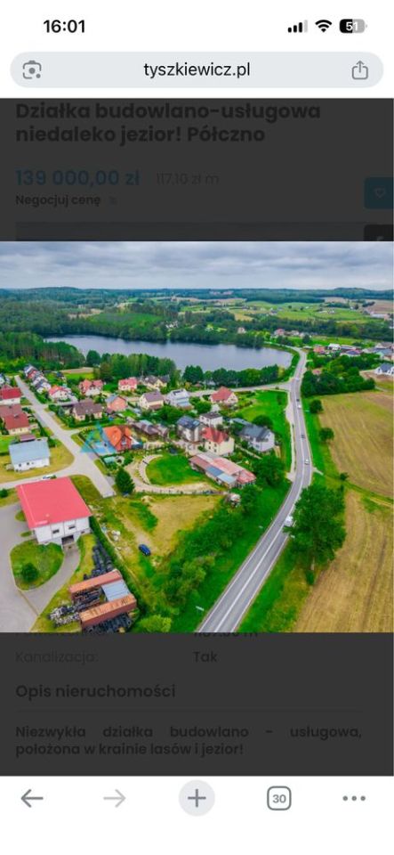 Działka budowlana Półczno. Zdjęcie 3