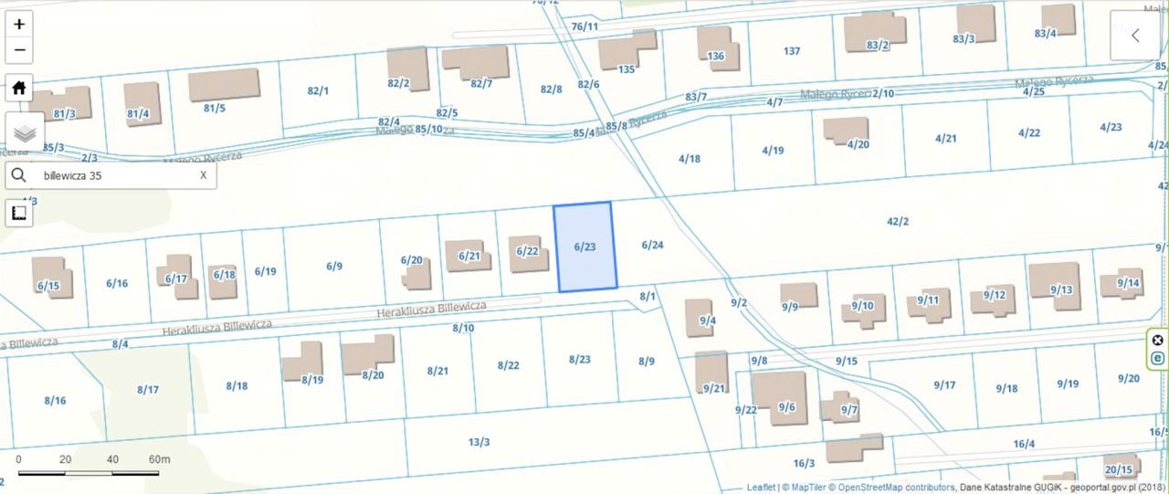 Działka budowlana Warszawa Białołęka, ul. Herakliusza Billewicza