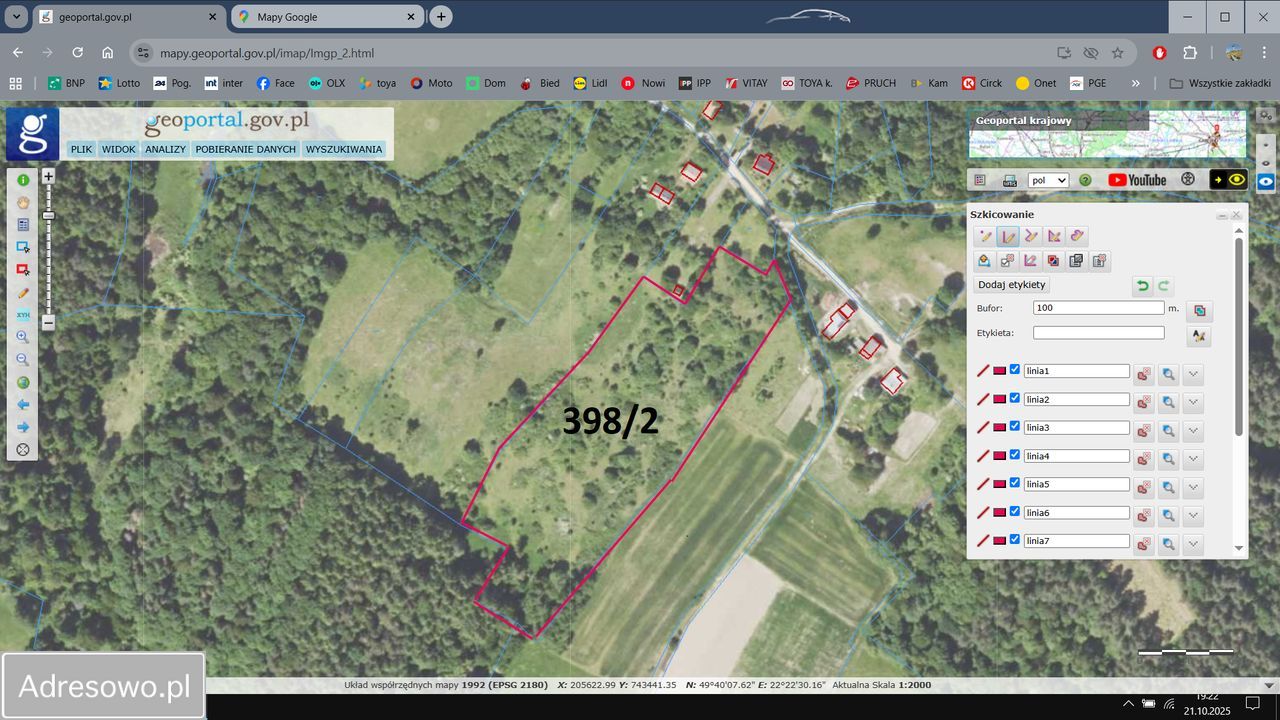 Działka rolno-budowlana Brzeżawa. Zdjęcie 2