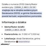 Działka budowlana Sierakowice. Zdjęcie 1