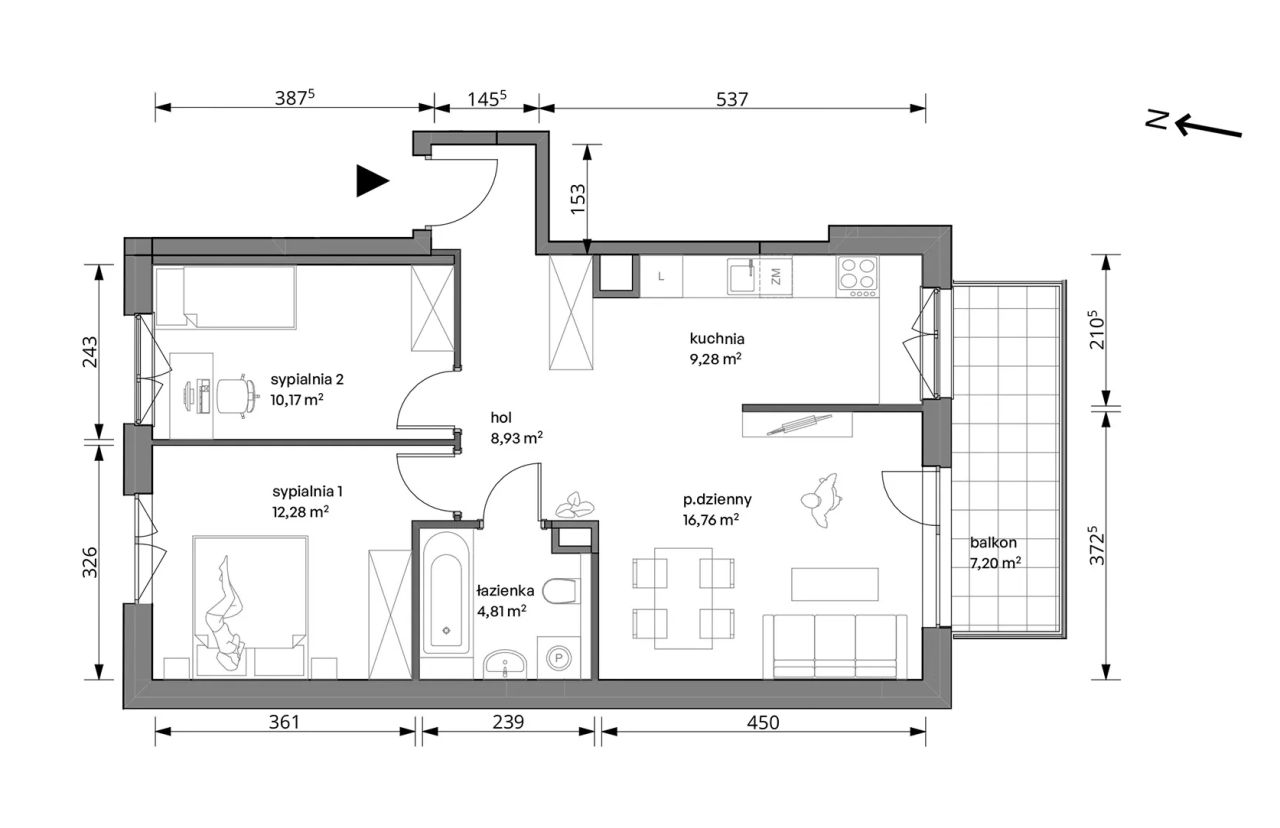 Mieszkanie 2-pokojowe Warszawa Włochy, ul. Trzcinowa. Zdjęcie 7