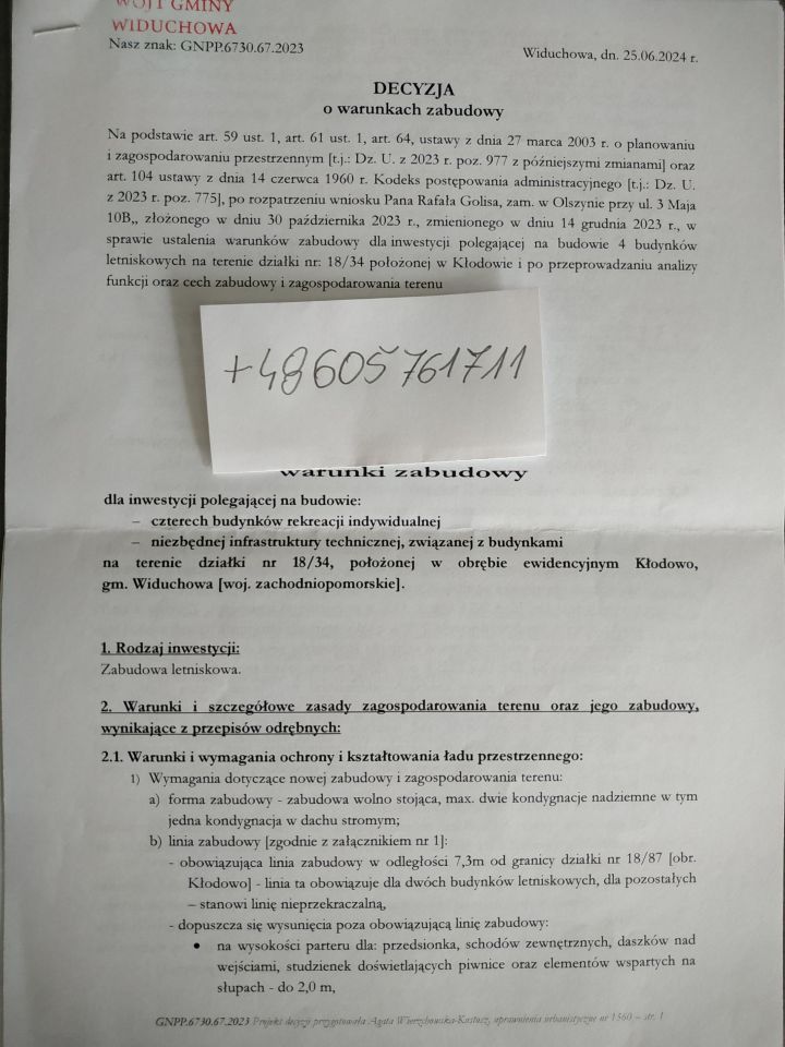 Działka rekreacyjna Kłodowo. Zdjęcie 5