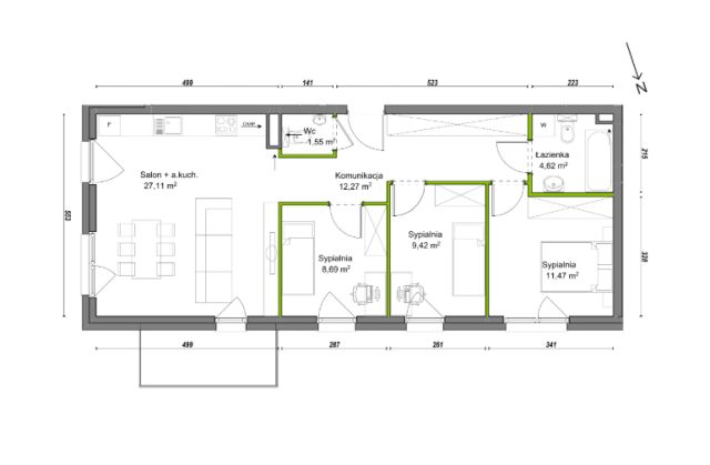 Mieszkanie 4-pokojowe Wrocław Ołtaszyn, ul. Orawska. Zdjęcie 8