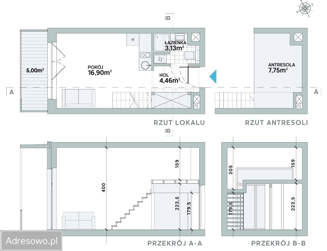 Mieszkanie 1-pokojowe Wrocław Fabryczna, ul. Władysława Zarembowicza. Zdjęcie 17