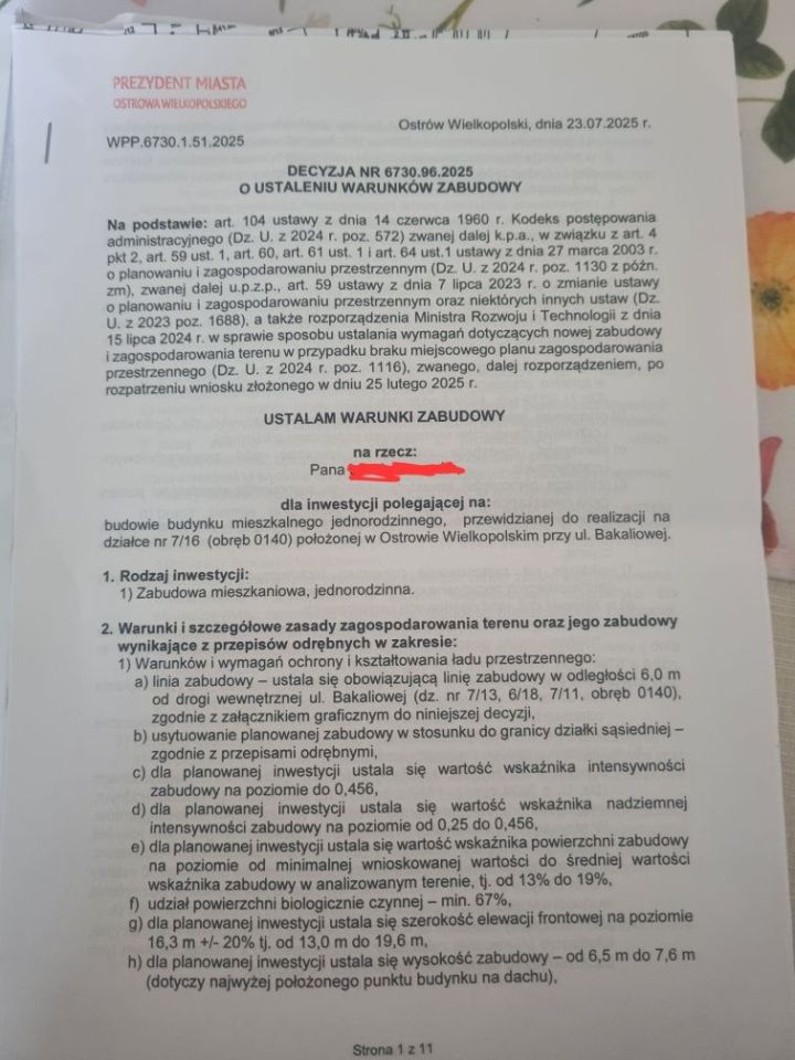 Działka budowlana Ostrów Wielkopolski Zębców, ul. Bakaliowa. Zdjęcie 7
