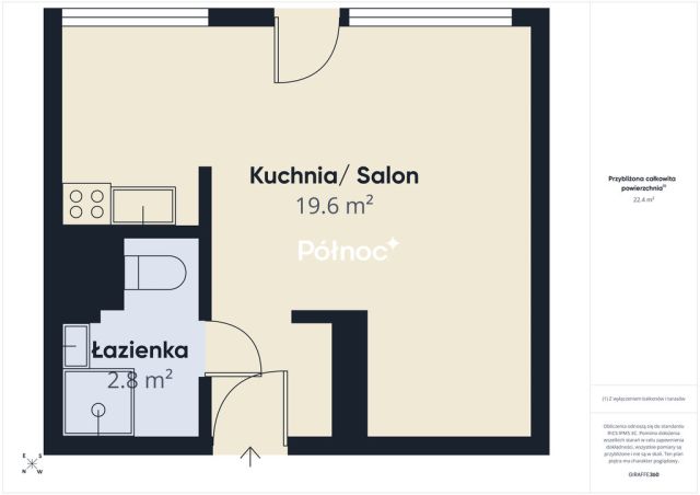 Mieszkanie 1-pokojowe Białystok Piaski, ul. Jerzego Waszyngtona. Zdjęcie 10