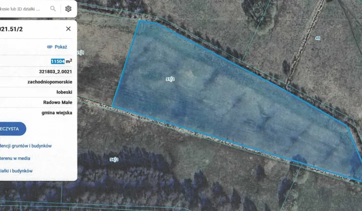 Działka rolna Strzmiele