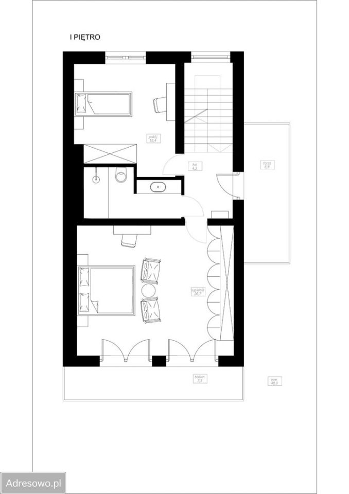 bliźniak, 7 pokoi Gdynia Redłowo, ul. Powstania Wielkopolskiego. Zdjęcie 10