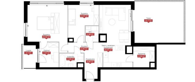 Mieszkanie 4-pokojowe Warszawa Mokotów, ul. Wołoska. Zdjęcie 3