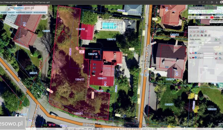 Działka budowlana Bielsko-Biała Kamienica, ul. Działowa