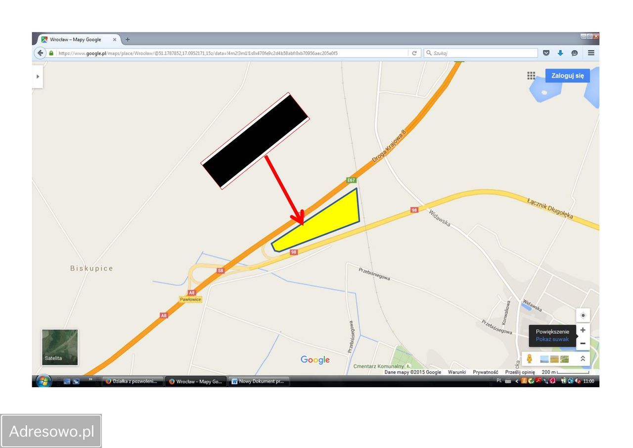 Działka inwestycyjna Wisznia Mała