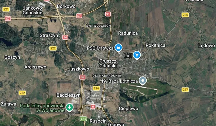 Mieszkanie 3-pokojowe Pruszcz Gdański, ul. Władysława Sikorskiego