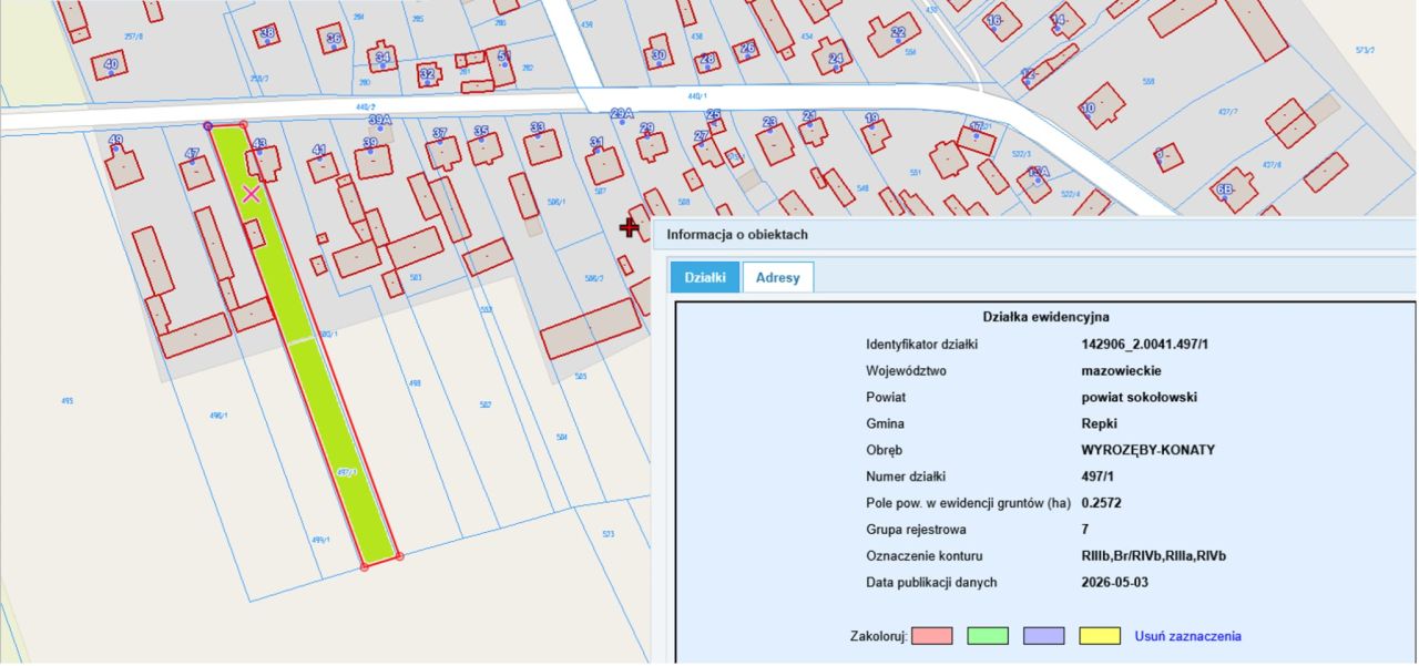 Działka siedliskowa Wyrozęby-Konaty. Zdjęcie 3