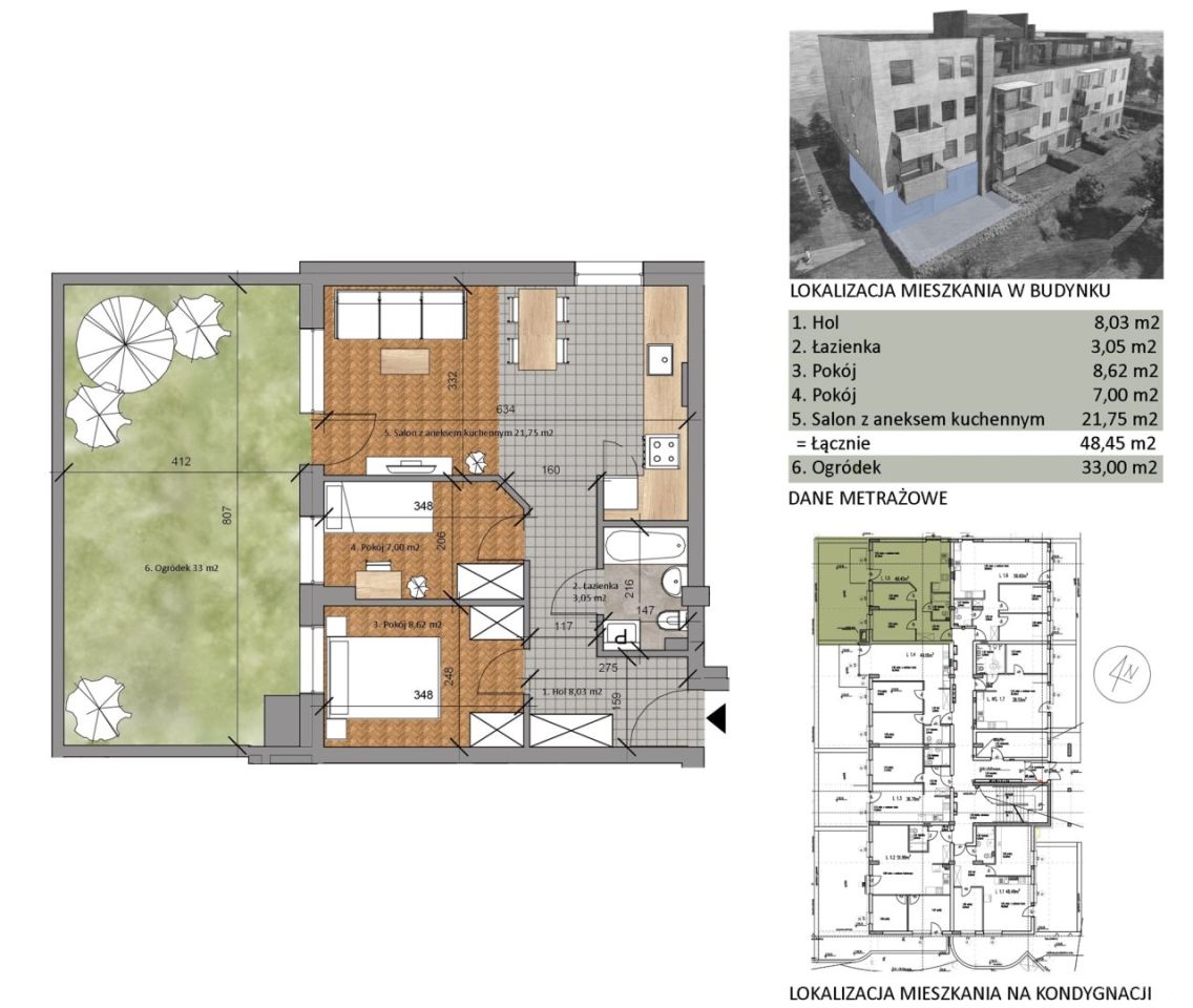 Mieszkanie 3-pokojowe Białystok Starosielce, ul. Klepacka. Zdjęcie 9