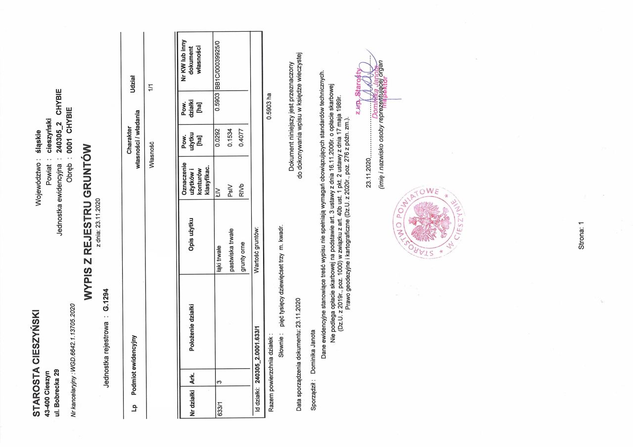 Działka budowlana Chybie, ul. Skośna. Zdjęcie 3