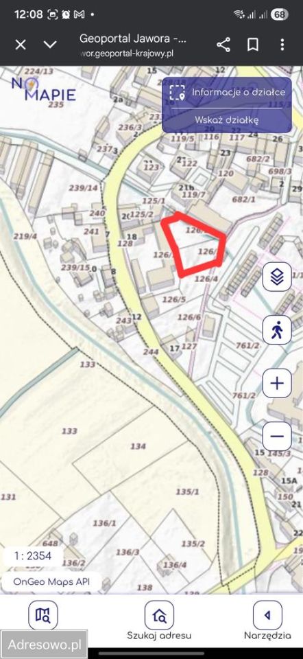 Działka budowlana Jawor, ul. Jarosława Dąbrowskiego